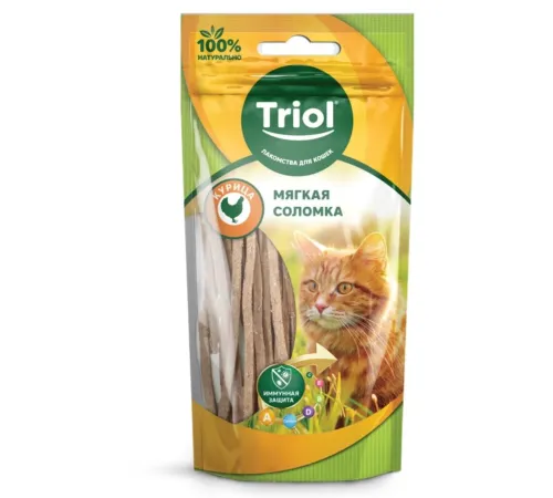 Triol Мягкая соломка из курицы, 40 г