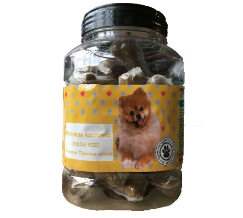 O'dog Мозговая косточка (в тубе), 750 г (30 шт.) средняя