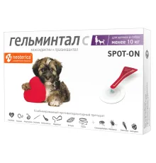 Экопром Гельминтал Spot-on для щенков и собак до 10 кг, 0,5 мл х 1 пипетка