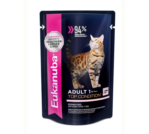 Eukanuba Adult Top Condition (Лосось в соусе), 85 г