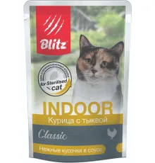 BLITZ Classic Indoor Adult Cat (Курица с тыквой), 85 г