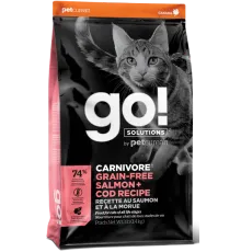 GO! Carnivore GF Cat (Лосось и треска), 1,36 кг