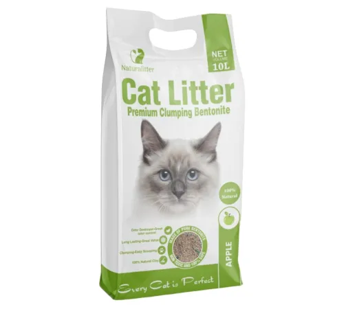 Naturalitter Bentonite Cat Litter Яблоко, 10 л
