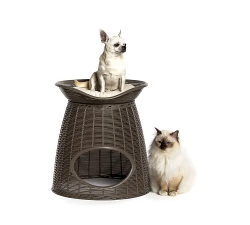 Bama pet Домик Pasha, с подушками, светло-коричневый/бежевый