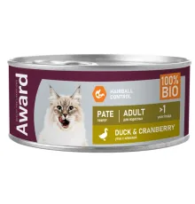 Award Cat Паштет (Утка с клюквой), 100 г