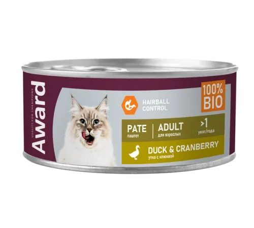 Award Cat Паштет (Утка с клюквой), 100 г