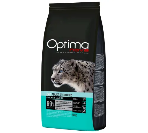 Optimanova Cat Sterilised (Курица и рис), 2 кг