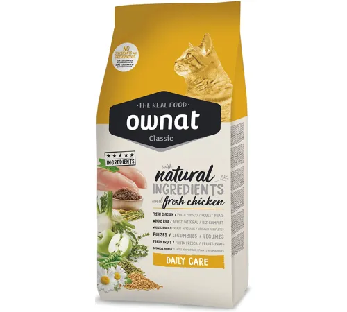OWNAT Classic Daily Care Cat (Курица), 15 кг