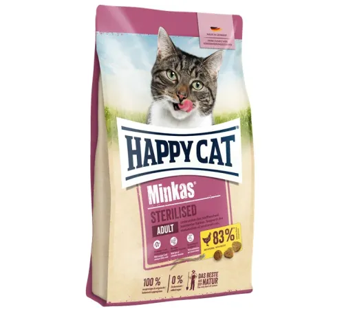 Happy Cat Minkas Sterilised (Птица), 1,5 кг