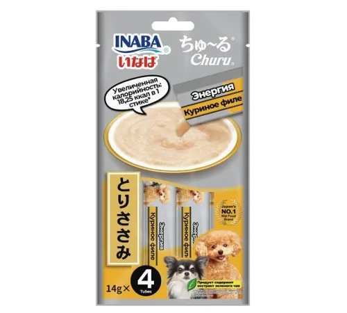 INABA CHURU Энергия Куриное филе, 14 г х 4 шт