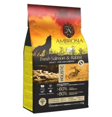 AMBROSIA Adult Mini Breeds (Лосось, кролик), 1,5 кг