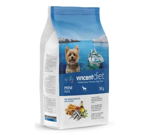 Vincent Diet Mini Adult (Голубая рыба), 3 кг
