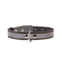 Collar со светоотражающей лентой Black 25 мм, 38-50 см