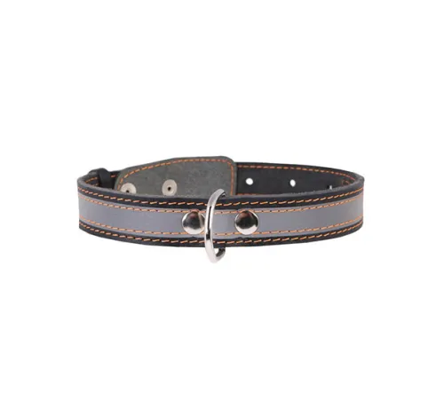 Collar со светоотражающей лентой Black 25 мм, 38-50 см