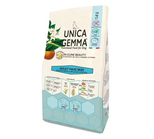 Unica Gemma Adult Maxi Skin (Лосось), 10 кг