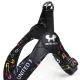 United Pets Шлейка Complete me, черный с разноцветными булавками, 1,5 х 34-42 см