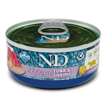 Консервы Farmina N&D Natural Cat (Тунец, креветки), 70 г