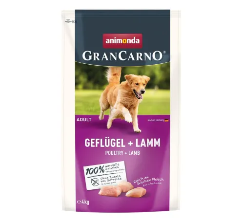Animonda GranCarno Adult (Птица и ягненок), 4 кг