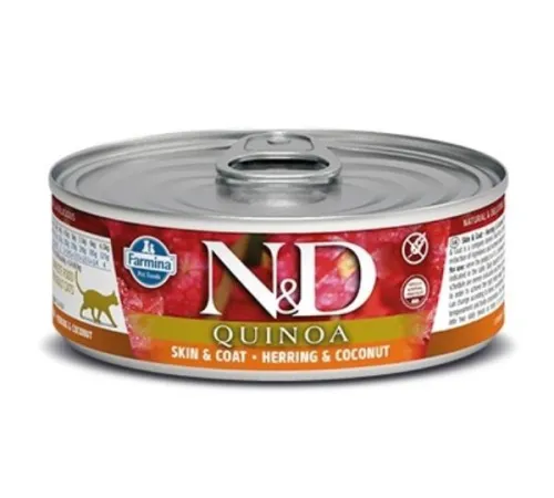 Консервы Farmina N&D Quinoa Cat (Сельдь, кокос), 70 г