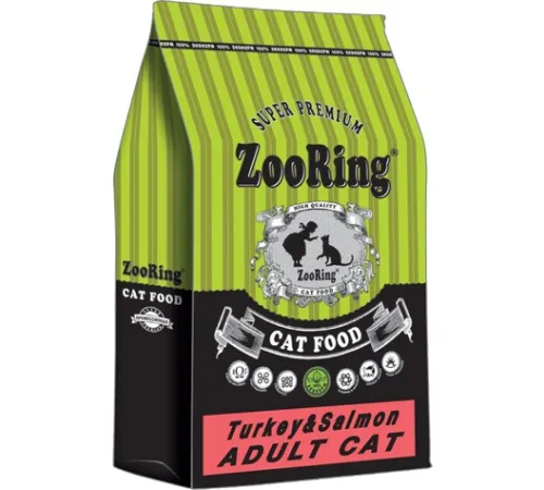 ZooRing Adult Cat (Индейка, лосось), 10 кг