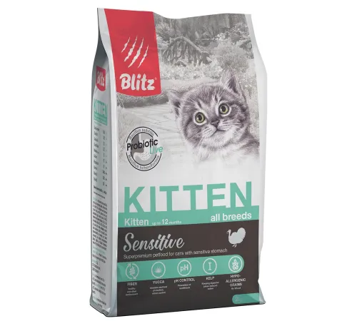 BLITZ Sensitive Kitten (Индейка) 2 кг