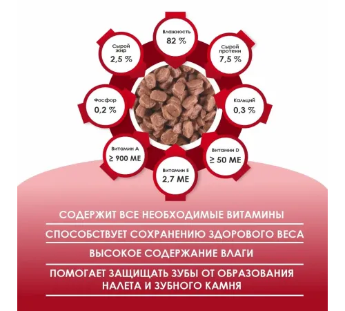 Kissa Пауч для кошек (Говядина в соусе), 75 г