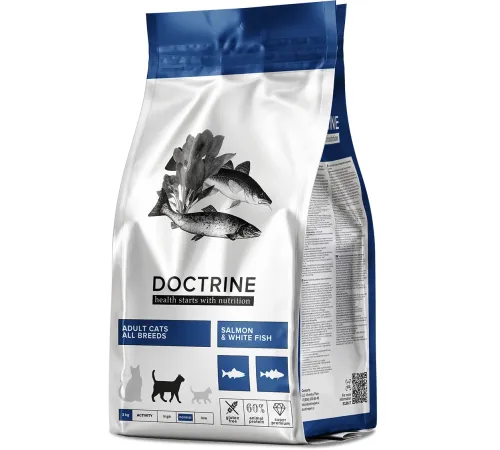Doctrine Adult Cat (Лосось, белая рыба), 3 кг