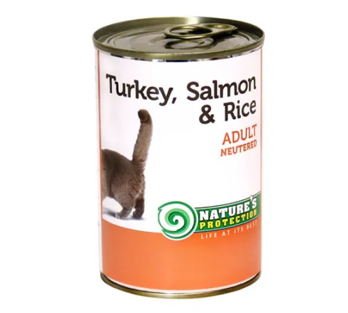Nature's Protection Cat Neutered Turkey, Salmon & Rice (Индейка, лосось, рис) 100 гр