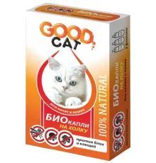 Good Cat Антипаразитарные БИО капли для котят и кошек, 3 пипетки*1мл