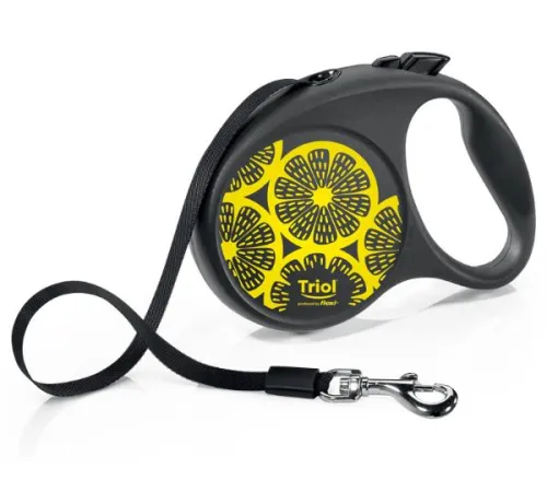 Triol Поводок-рулетка для собак Flexi Joy Lemon, лента S