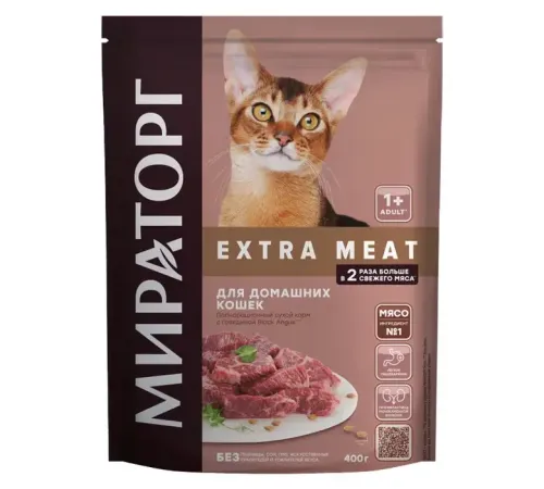 Мираторг Extra Meat для домашних кошек (Говядина), 400 г