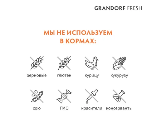 Grandorf Fresh Adult Sterilised (Лосось и батат), 2 кг