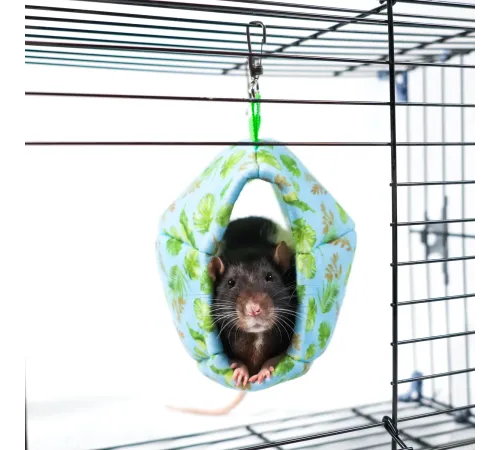 Bambini Pets Гамак подвесной Мяч регби для грызунов и хорьков, 18*13*13 см