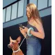 Поводок-рулетка круглая Collar WAUDOG, светло-серый/мятный XS-M