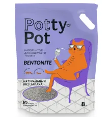 Potty-Pot Бентонитовый наполнитель Натуральный, 10 л (8 кг)