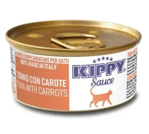 Kippy Sauce Cat Тунец с морковкой в соусе, 70 г