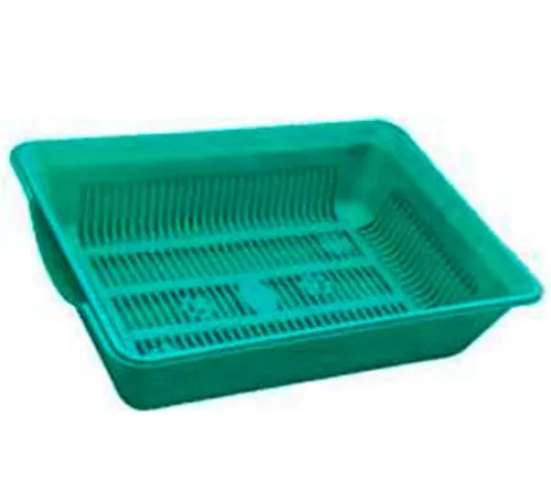 Лоток без борта ГАММА высокий с сеткой, зеленый