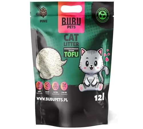 Bubu Pets Tofu Pine, 12 л (5 кг)