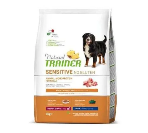 Trainer Natural Sensitive Medium&Maxi Adult (Свинина), 3 кг
