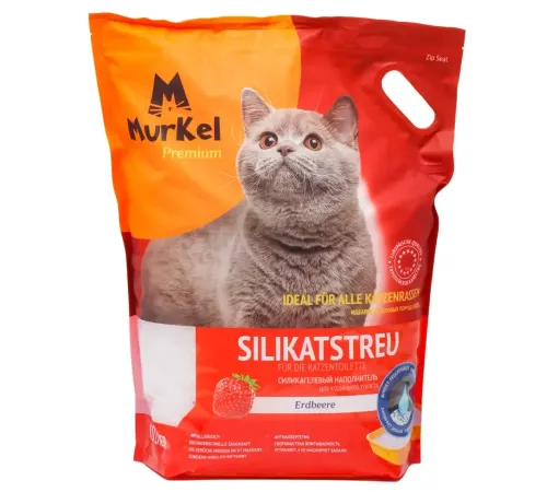Murkel Наполнитель силикагелевый (Клубника), 10 л/4,5 кг