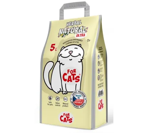 FOR CATS Наполнитель Natural Herbal Ultra (аромат трав и цветов), 5 л