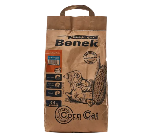 Super Benek Corn Cat кукурузный (Морской бриз), 7 л