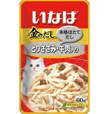 INABA CIAO Kinnodashi Куриное филе с говядиной, 60 г