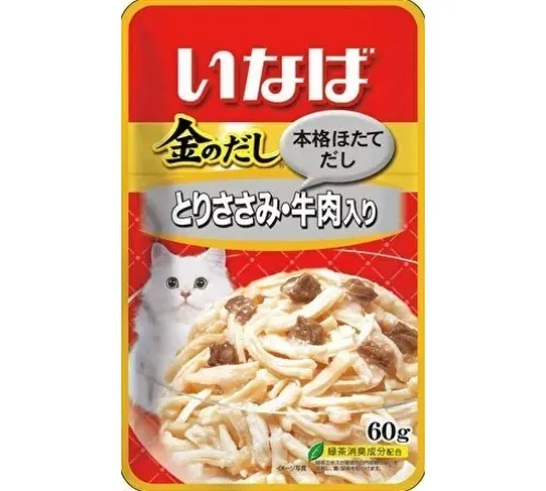 INABA CIAO Kinnodashi Куриное филе с говядиной, 60 г