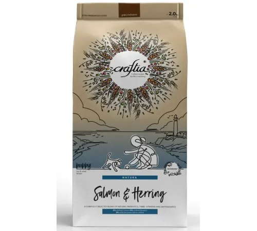 Craftia Natura Puppy Mini (Лосось, сельдь), 2 кг
