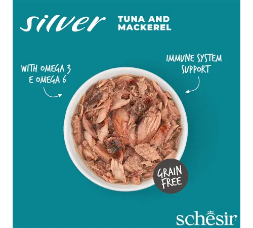 Schesir Silver (Тунец, скумбрия), 70 г