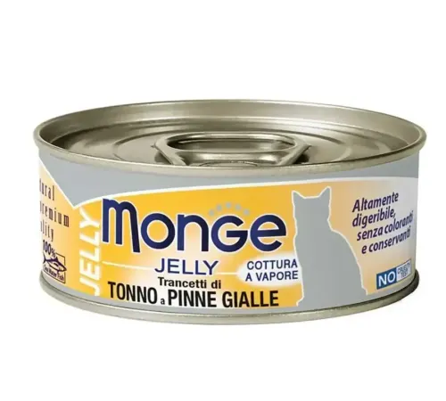 Monge Gelly Adult Cat Консервы с желтоперым тунцом, 80 г