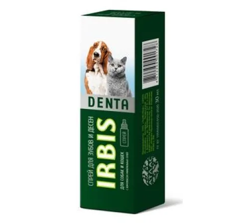 Irbis Denta Спрей для зубов и десен для кошек и собак, 30 мл