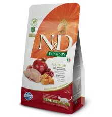 Farmina N&D GF Pumpkin Neutered Cat (Перепел и гранат), 0,3 кг