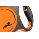 Поводок-рулетка Flexi Xtreme, лента, черный/оранжевый, XS, 3 м